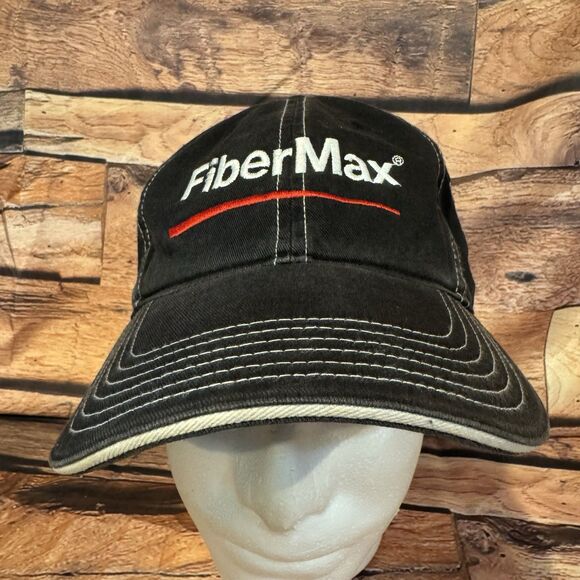 FiberMax Texas Tech Double T Black Adjustable Strap Back Baseball Cap Hat Farm - Picture 2 of 9